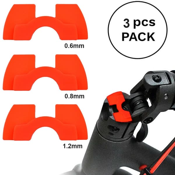 3 st silikonvibrationsdämpande kuddar för Xiaomi Mijia M365/Pro elektriska skoterdelar Red