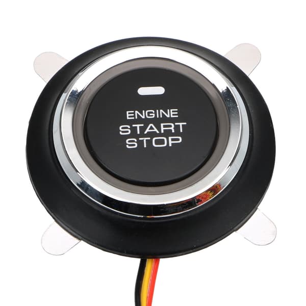 Bilstyling 12V Entry Ignition Startströmbrytare Universal Auto Replacement Auto Car Motor Start Stop Tryckknapp Nyckelfri black