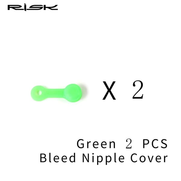 RISK Kiselgel MTB Cykel Luftningsnippel Dammkåpa Set För XT Oljeskivbromsklämma 10pcs-Red