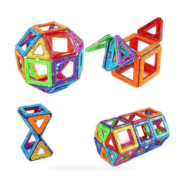 Magnetiska plattor brickor Tile Bygg med 40st Magneter multifärg