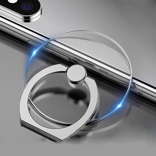 360° roterbar, klar fingerringholder til telefon, grebstativ, kompatibel med iPhone-covers Lucky clover