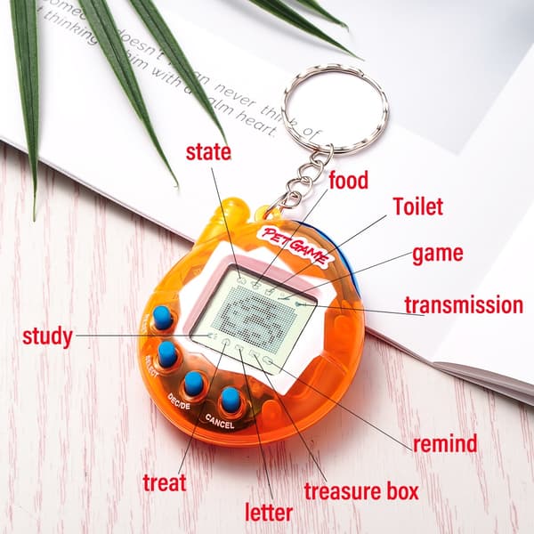 Transparent 168-i-1 Virtual Pet Toy - Nostalgisk Cyber ​​Digital Pixel Fun för barn 3