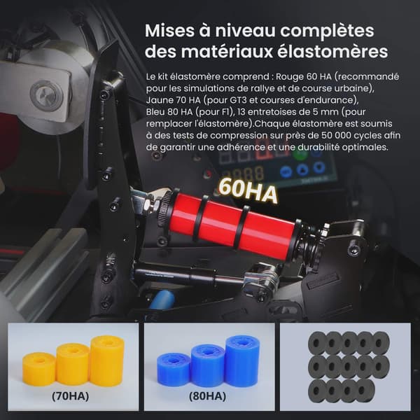 Plus X Sim Racing Simulator Pedal PC Simracing Pedaler Understøtter VAM VAM RPO Vibrationsmotor Kørespil Tilbehør PLUS-P2-H2
