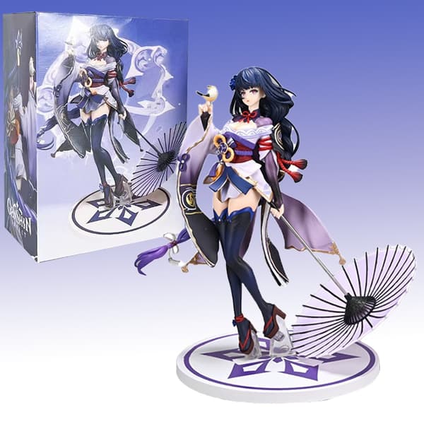 22 cm Genshin Impact Beelzebul figur - vacker flickdocka leksak för samling och prydnadsföremål with box size 23