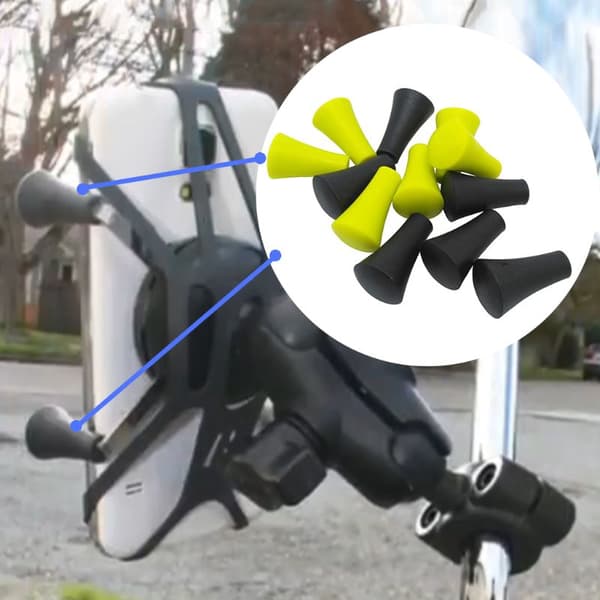 Motorcykel gummi silikone telefongreb holder stativ tilbehør for B