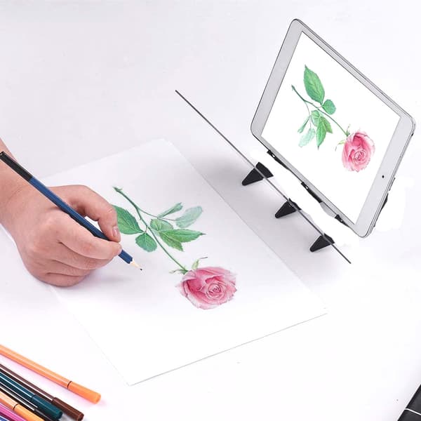 Ny Sketch Wizard Tracing V Optical Draw Projektor Målning Reflektion Tracing Line Bordsleksaker för barn Present WHITE