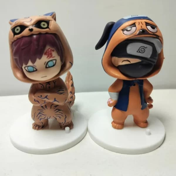 9 Cm Kakashi Q-version Anime Figur Kawaii Sasuke Itachi Action Figur Bildekoration Samling Model Legetøj 1-Random 3pcs Size no box