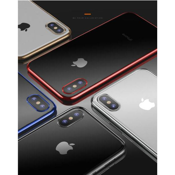 iPhone Xs MAX Skal  Superslimmat TPU Skal-5st Färg Röd