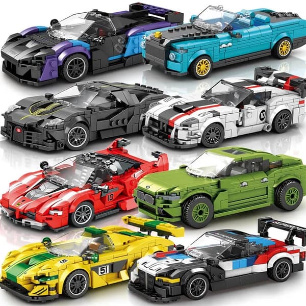 Supercar Building Blocks Set - Speed ​​Series Racing Vehicle MOC Model Leksaker för barn 682 476pcs