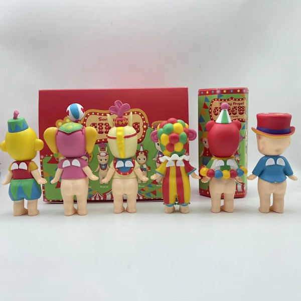 Anime Sonny Angle Mini Figur Circus 1:e 2:e serien Blind Box Samlarobjekt Modell Figur Skrivbordsdekor Barn Födelsedagspresentleksak random 2pcs 2th