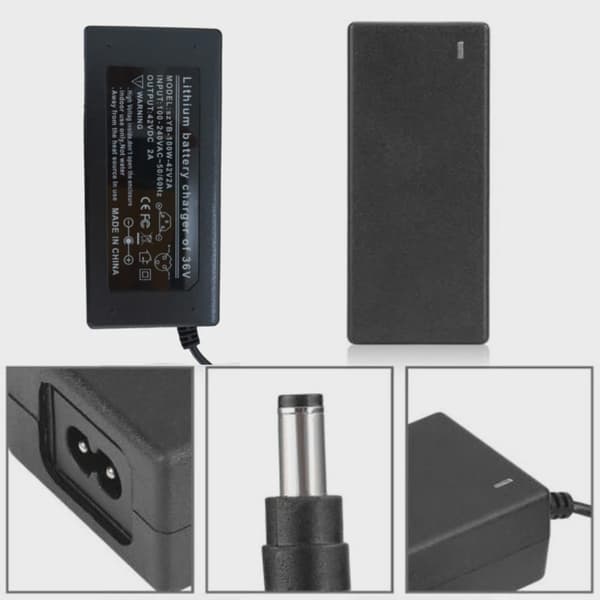 42V 2A El-scooter Oplader Lithium Batteri Adapter til Xiaomi Mijia Ninebot 24V-36V UK