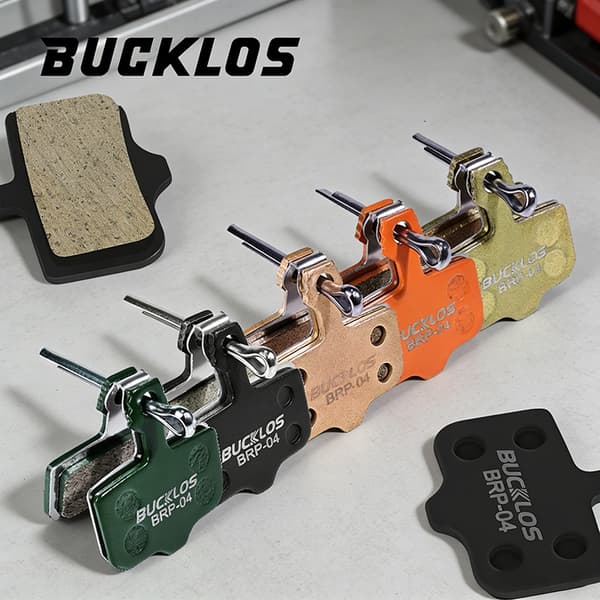 BUCKLOS Skivbromsbelägg för SRAM Avid MTB Road Hydrauliska Cykel Hållbara Slitstarka Belägg Multi-Metallic 1Pair