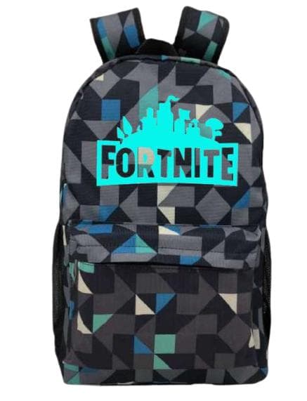 Fortnite backpack with geometric pattern Night Luminous Black
