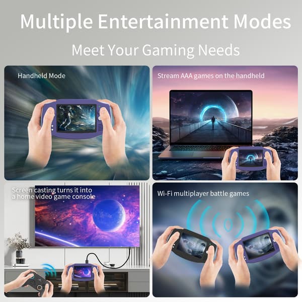 ANBERNIC RG34XX Retro Handheld Game Console 3,4” IPS Linux 64-bitars 3500mAh videospelspelare TR Green 64GB