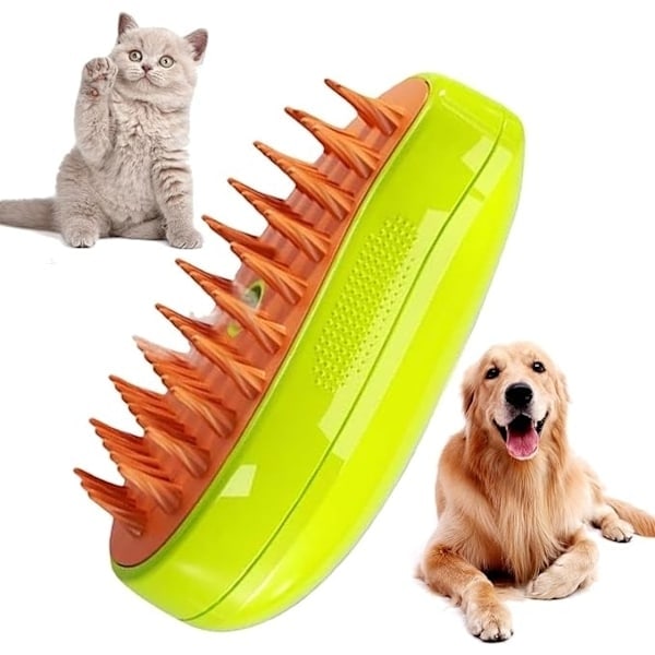 Ångborste för Katt och Hund – Effektiv Borste för Husdjur | Perfekt för Pälsvård