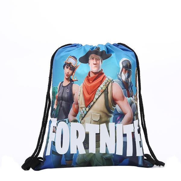 Fortnite Gym Bags 6pcs Models BACKPACK WITH SHOES Christmas gifts Grey Modell 4