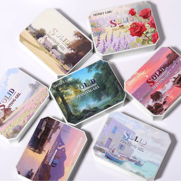 Fast gel-klistrelim til neglekunst til kreative negledesigns 8