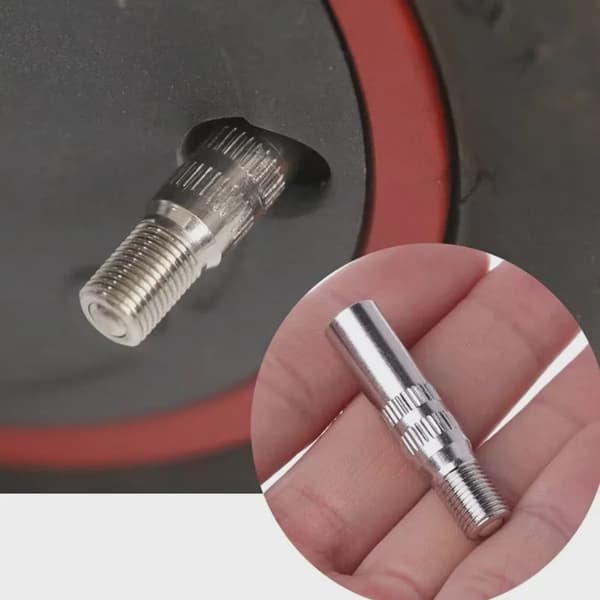 Förlängningsluftventil för Xiaomi M365/1S/Pro/Pro2 Mi3 Max G30 Uppblåsbart munstycke för framhjul silver39mm