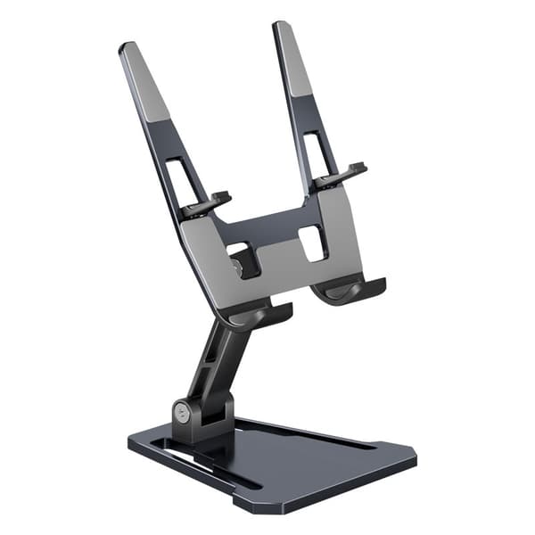 Foldbar tablet- og telefonholder til skrivebord i aluminiumslegering FZ01 Plastic version