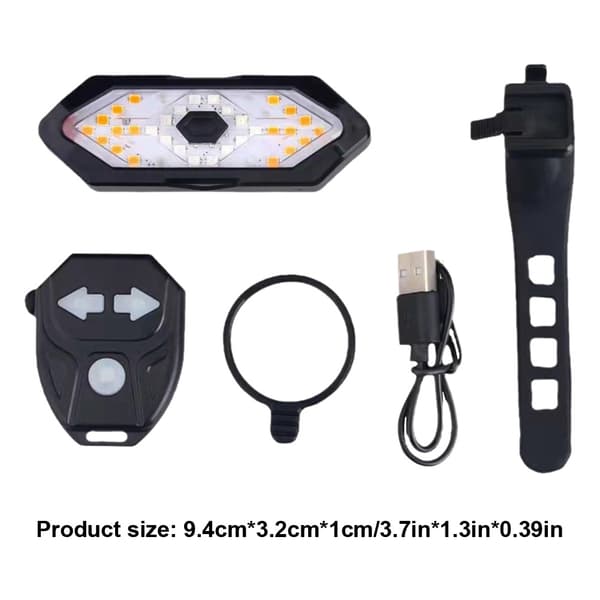 USB genopladeligt vandtæt LED bagblinklys til M365 Pro 2 MI 4 el-løbehjul Basic Model
