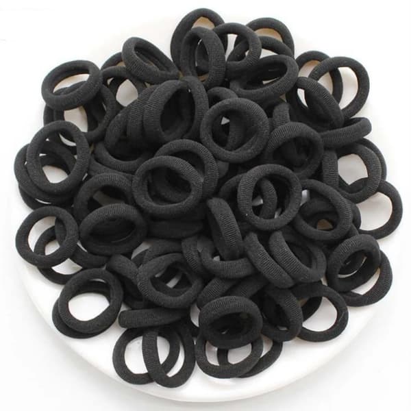 100/300/500 stk. Farverige elastiske hårbånd til piger Hestehale Hold hårbånd Gummibånd Scrunchie hårtilbehør Bånd til piger MULTI 100pcs