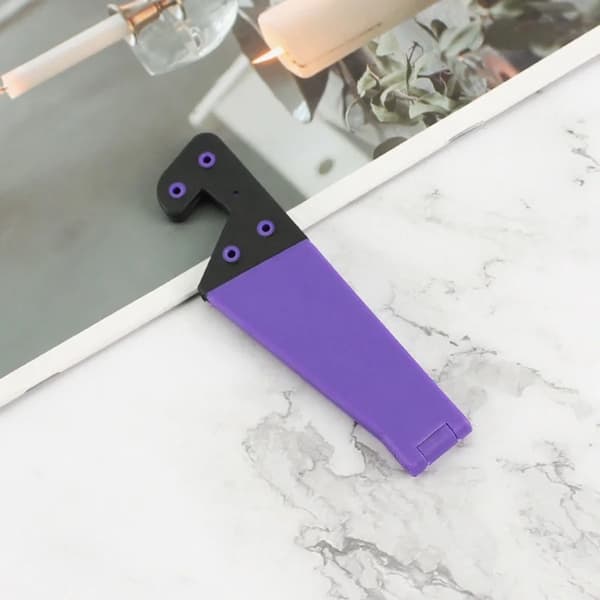 V-formet universel mobiltelefon- og tablet-foldbar justerbar stativholder til pc, iPad og e-læser Red