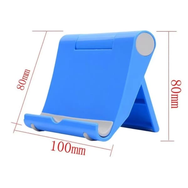 Universal Bærbar Sammenklappelig Justerbar Telefon & Tablet Stativ til iPad iPhone Xiaomi Sky Blue