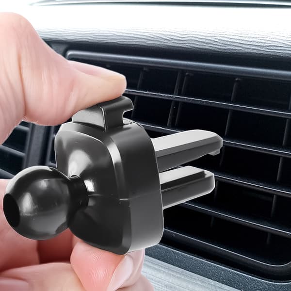 Universel 17 mm kuglehoved bilholder til montering på luftventil Pressing Clip
