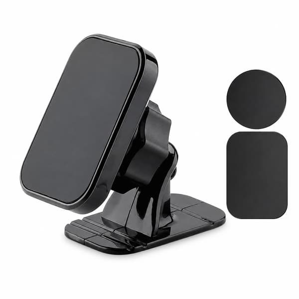 Magnetisk Bilholder Luftventilmontering Universal Dashboard Stander til iPhone Samsung Xiaomi Black