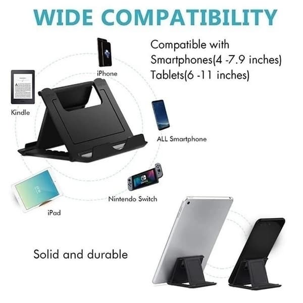 Cadaget Flexibel Hopfällbar Telefon Surfplatta Bordsställ Mobilfäste Sky Blue