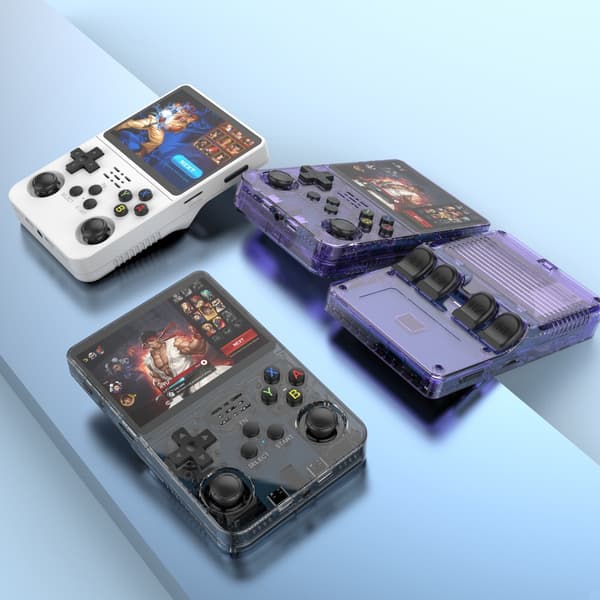 Open Source R36S Retro Handheld Video Game Console Linux System 3,5-tums IPS-skärm Bärbar White