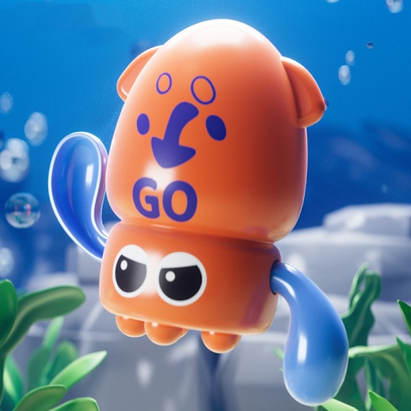 Kylpylelu Octopus - Lasten uima- ja kylpyammelelu Purple