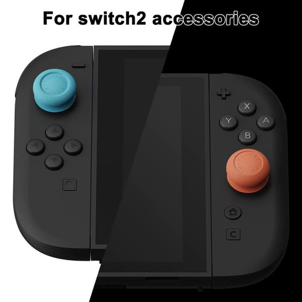 Skull Co NS2 Switch2 JoyCon Paddehatte JoyCon Rocker Caps NS2 Joystick Cap Silikone Skridsikker black