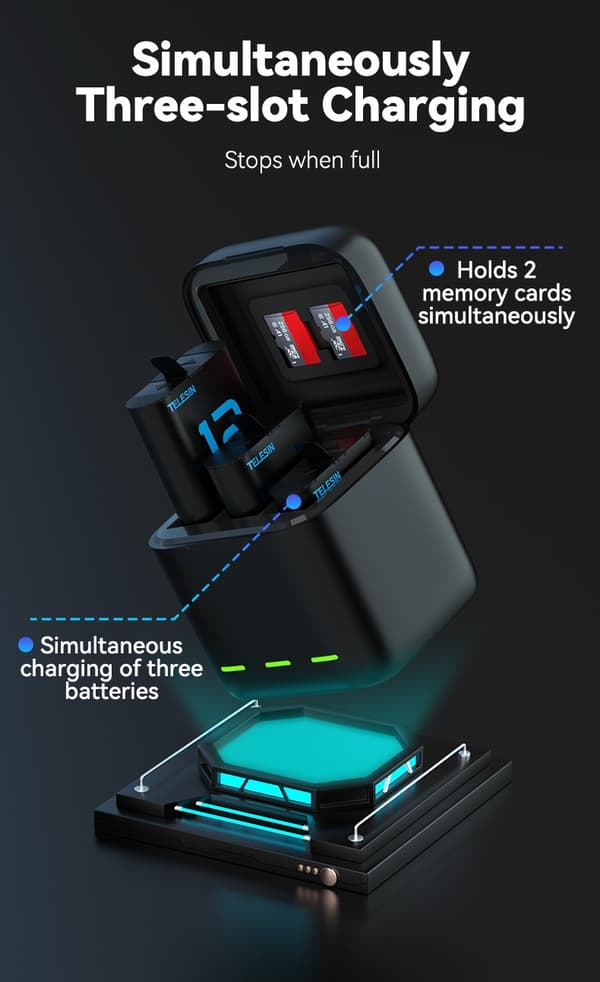 TELESIN-akku GoPro Herolle 3 Batteries