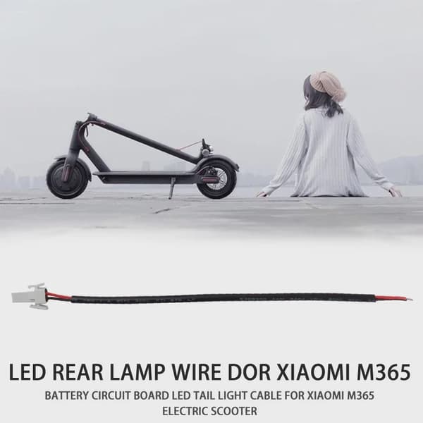 1-5 stk. foldbart LED-batterikabel til Xiaomi M365 elektrisk scooter smart baglygtetilbehør 5PC