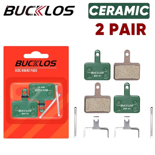 BUCKLOS Keramiska Hydrauliska Skivbromsbelägg för SHIMANO B01S B05S MTB Slitstarka Belägg 1-10 Par Ceramic 4Pairs