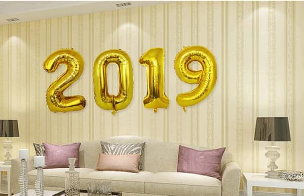 90CM SIFFERBALLONG GULD och Silver METALLIC Gold Guld-4