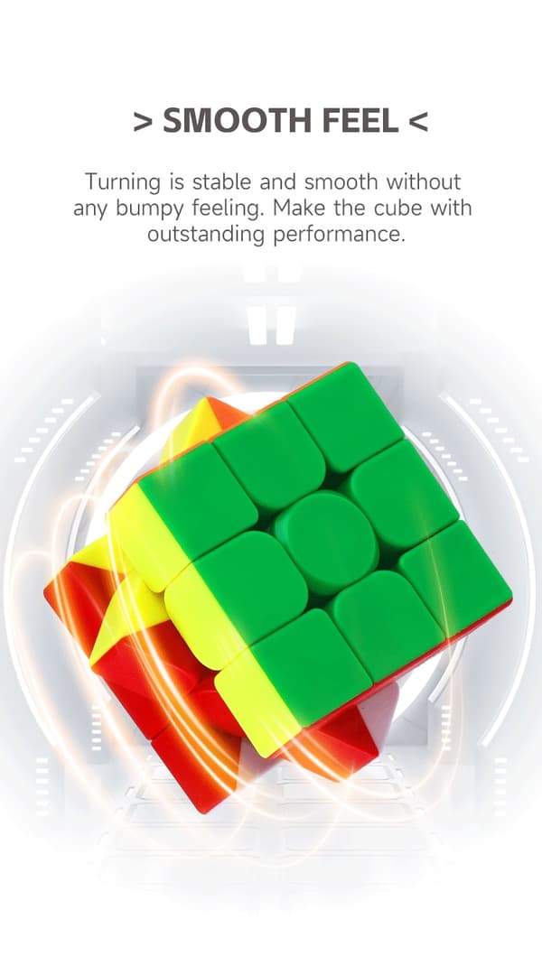 3x3x3 Magic Cube Magnetisk stressreducerande pussel Yrkesutbildning Jämn hastighet tävling Barnleksakspresenter