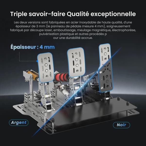 Plus X Sim Racing Simulator Pedal PC Simracing Pedaler Stöder VAM VAM RPO Vibrationsmotor Körspel Tillbehör PLUS-DB