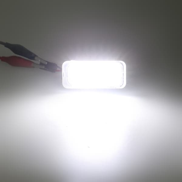 2 stk. nummerpladelys 12V LED nummerpladelys til Focus DA3 DYB Fiesta C-MAX Mondeo Kuga Galaxy S-Max ABS plastik