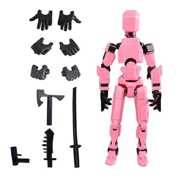Titan 13 Action Figurer T13 Figur 3D Printed Multi-Jointed Movable Lucky 13 Action Figur Nova 13 Action Figur Dummy Green