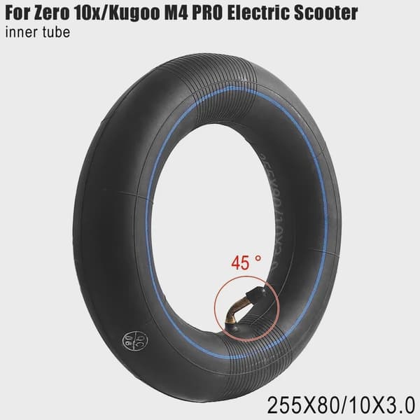 255x80/10x3,0 innerslang för Kugoo Kirin G2 Max & G3 Pro byte av elskoter 1PC