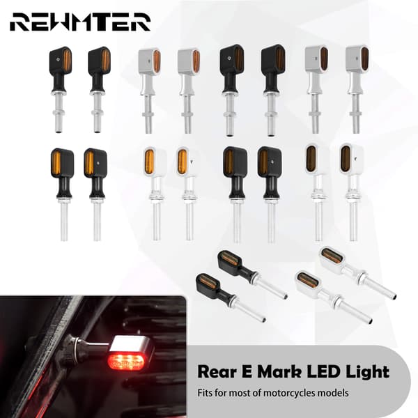 Motorcykel bageste LED bremselys indikator E Mark lampe til Harley Softail Touring XL Dyna til BMW Mini Run blinklys baglygte E Mark Light 5
