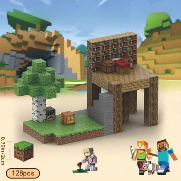 Magnetisk byggstensset - DIY arkitektonisk modellleksak för barn - perfekt julklapp 80pcs