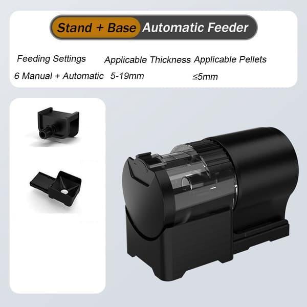 Automatisk fiskefoderautomat med timer IP66 vandtæt automatisk fisketankfoderautomat 100 ml kapacitet til fisk/skildpadder Base upgrade version