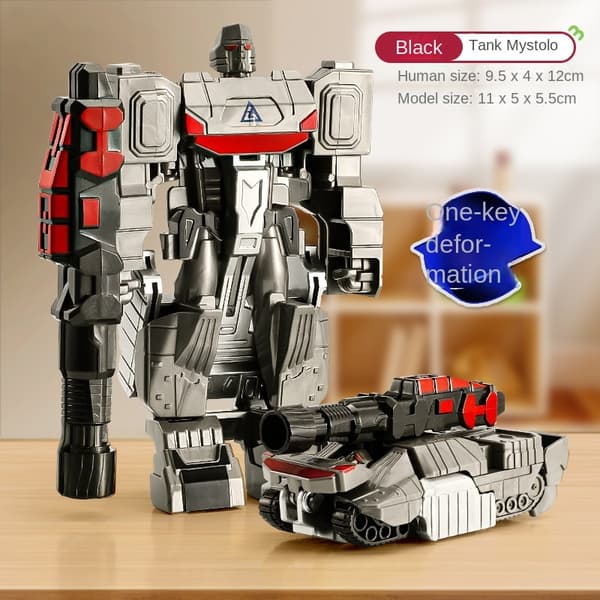 Transformation Car Anime Robot Model One Step Deformation Robot Legetøj Kid Puslespil Legetøj Deformation Bil Action Figur Model White