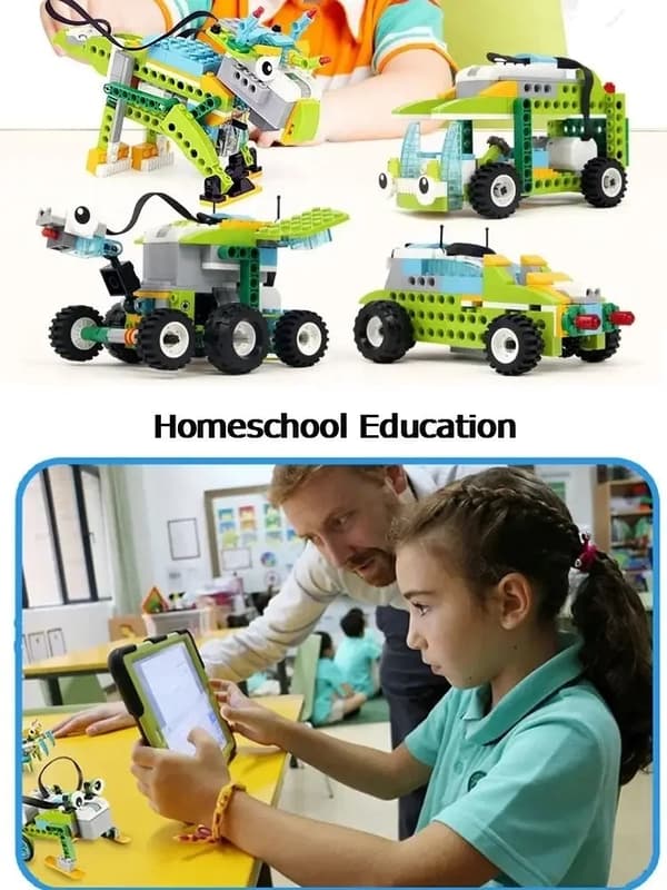 WeDo 2.0 Core Set - Pedagogiska DIY-robotbyggstenar för barn - STEAM Learning Toy 1set without box