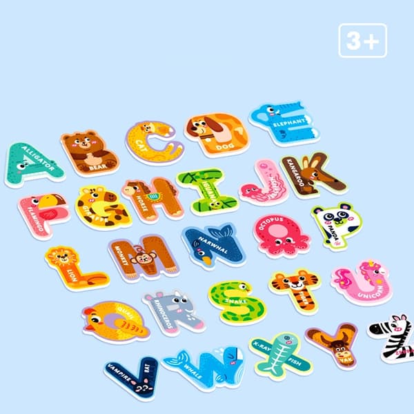 Store magnetiske bogstaver til børnemagneter. Uppercase Letter