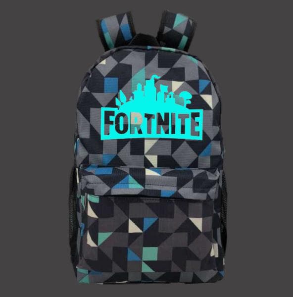 Fortnite backpack with geometric pattern Night Luminous Black