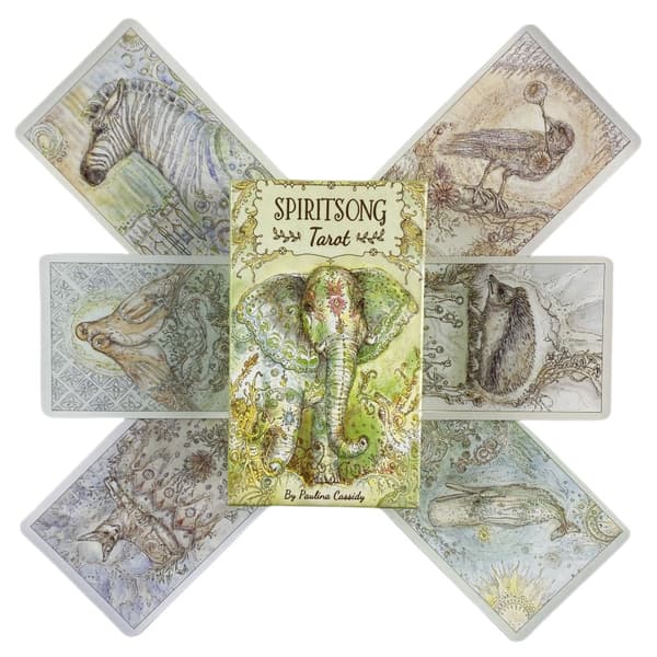 Spiritsong Tarot Cards Divination Deck Engelske versioner Edition Oracle Board Spille bordspil til fest TT11
